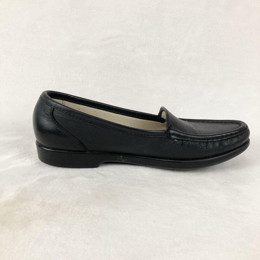 SAS Tripad Comfort Loafer Women’s 7.5 N Black Leather Pebbled Slip On Shoe - Picture 7 of 11